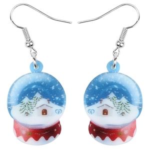 3 for $15 Holiday Snowglobe Acrylic Dangle Earring